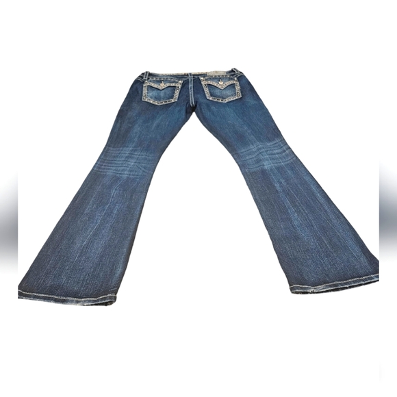 MISS ME CHLOE BOOT MIDRISE JEANS WOMEN'S S 33 INSEAM 34 MEDIUM BLUE - Picture 2 of 14